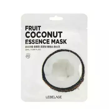 LEBELAGE Маска тканевая для лица с экстрактом кокоса / Lebelage Fruit Coconut Essence Mask 25 мл