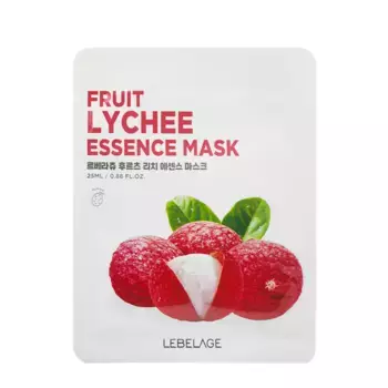 LEBELAGE Маска тканевая для лица с экстрактом личи / Lebelage Fruit Lychee Essence Mask 25 мл