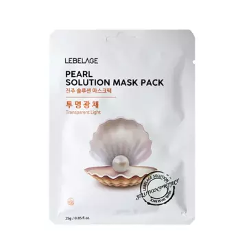 LEBELAGE Маска тканевая для лица Жемчуг / Lebelage Pearl Solution Mask Pack 25 гр
