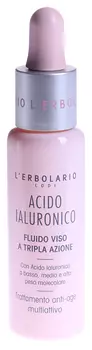 LERBOLARIO Гель с гиалуроновой кислотой, увлажняющий, тонизирующий и разглаживающий кожу лица 28 мл
