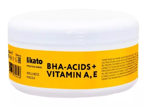 LIKATO PROFESSIONAL Маска для здорового блеска и объема жирных волос / WELLNESS 200 мл