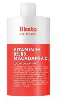LIKATO PROFESSIONAL Шампунь против вымывания цвета окрашенных волос / COLORITO 750 мл