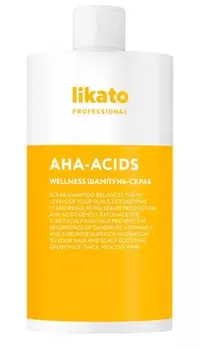 LIKATO PROFESSIONAL Шампунь-скраб для глубокого очищения жирной кожи головы / WELLNESS 750 мл