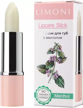 LIMONI Бальзам для губ Ментол / Lipcare Stick 01