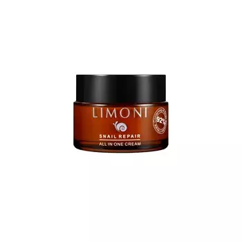 LIMONI Крем востанавливающий с экстрактом секреции улитки для лица / SNAIL REPAIR ALL IN ONE CREAM 50 мл