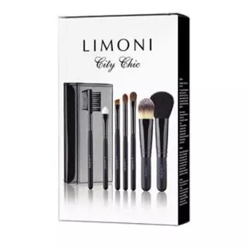 LIMONI Набор кистей (7 кистей + чехол) / City Chic