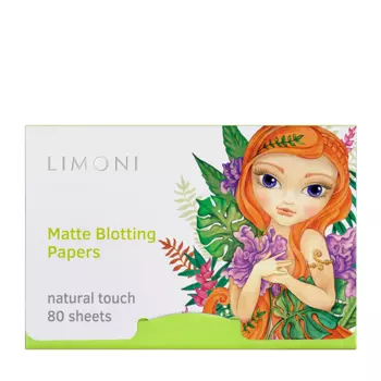 LIMONI Салфетки для лица матирующие / Matte Blotting Papers green 80 шт