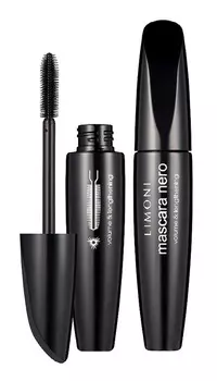 LIMONI Тушь супер объем и удлинение, тон 01 / Mascara Nero black