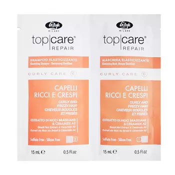 LISAP MILANO Набор для волос (шампунь 15 мл + маска 15 мл) / Top Care Curly