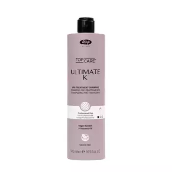 LISAP MILANO Шампунь для предварительного ухода для вьющихся и непослушных волос, шаг 1 / Ultimate K 500 мл