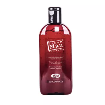 LISAP MILANO Шампунь укрепляющий для нормальных волос, для мужчин / Densifying Shampoo for Normal Hair MAN 250 мл
