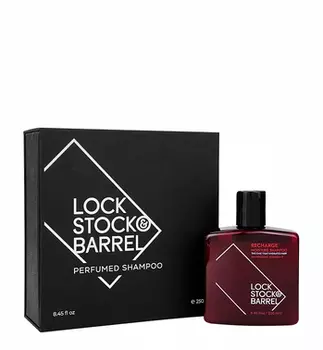 LOCK STOCK BARREL Шампунь для жестких волос и бороды парфюмированный в подарочной упаковке / LS&B Recharge 250 мл