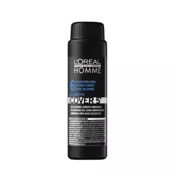 L’OREAL PROFESSIONNEL 6 гель тонирующий Кавер 5 тёмный блондин, для мужчин / HOMME 3*50 мл