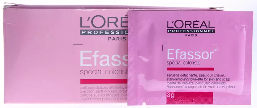 LOREAL PROFESSIONNEL Салфетка для удаления красителя с кожи головы / ЭФАССОР 1*3 г