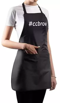 LUCAS' COSMETICS Фартук нейлоновый черный, длина 60 см / CC Brow
