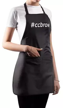 LUCAS COSMETICS Фартук нейлоновый черный, длина 76 см / CC Brow