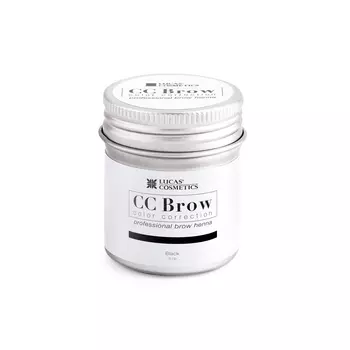 LUCAS COSMETICS Хна для бровей, черный (в баночке) / CC Brow black 5 г