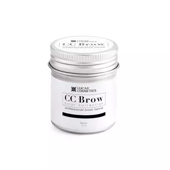 LUCAS' COSMETICS Хна для бровей, черный (в баночке) / CC Brow black 10 г