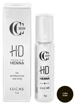 LUCAS’ COSMETICS Хна для бровей, кофе / CC Brow Premium henna HD Coffee 5 г