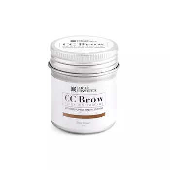 LUCAS COSMETICS Хна для бровей, серо-коричневый (в баночке) / CC Brow grey brown 5 г