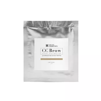 LUCAS COSMETICS Хна для бровей, светло-коричневый (в саше) / CC Brow light brown 5 г