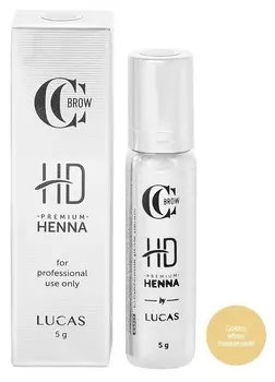 LUCAS' COSMETICS Хна для бровей, золотистый пшеничный / CC Brow Premium henna HD Golden wheat 5 г