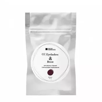 LUCAS COSMETICS Хна для окрашивания ресниц и бровей, коричневая (в саше) / СС Eyelashes & Brow 10 г