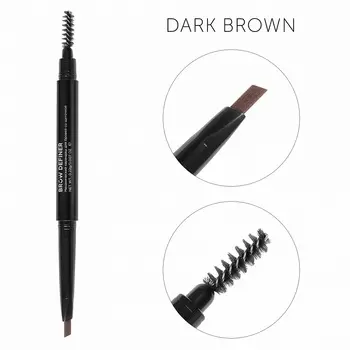 LUCAS’ COSMETICS Карандаш механический со щеточкой для бровей, темно-коричневый / Brow Definer dark brown
