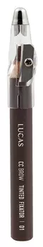 LUCAS COSMETICS Карандаш восковый для бровей, 01 серо-коричневый / CC Brow Tinted Wax Fixator