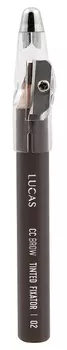 LUCAS' COSMETICS Карандаш восковый для бровей, 02 темно-коричневый / CC Brow Tinted Wax Fixator
