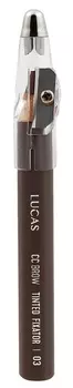 LUCAS COSMETICS Карандаш восковый для бровей, 03 коричневый / CC Brow Tinted Wax Fixator