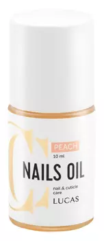 LUCAS' COSMETICS Масло для ногтей и кутикулы, персик / CC Nails Oil Peach 10 мл