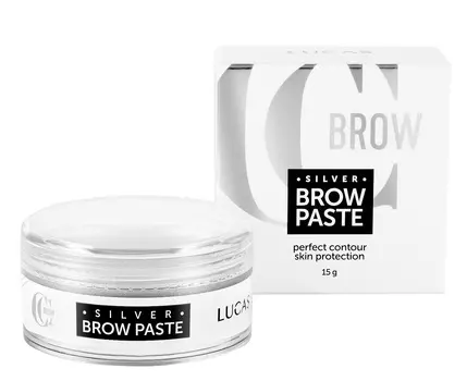 LUCAS' COSMETICS Паста для бровей, серебряная / CC Brow Silver Brow Paste 15 г