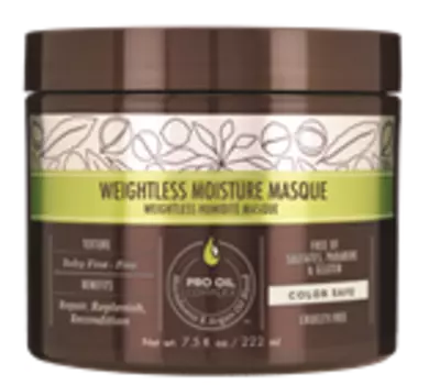 MACADAMIA PROFESSIONAL Маска увлажняющая для тонких волос / Weightless Moisture 222 мл