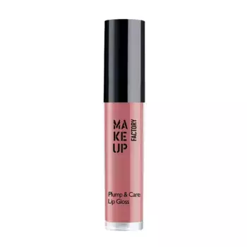 MAKE UP FACTORY Блеск для губ, 14 леденец / Plump & Care Gloss 4 мл