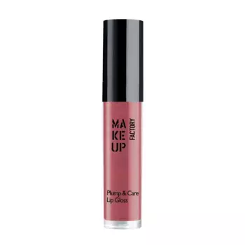 MAKE UP FACTORY Блеск для губ, 20 скандальная игра / Plump & Care Gloss 4 мл