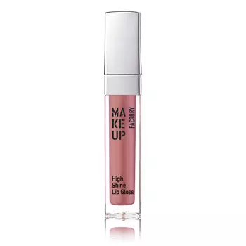 MAKE UP FACTORY Блеск с эффектом влажных губ, 38 радужный абрикос / High Shine Lip Gloss 6,5 мл