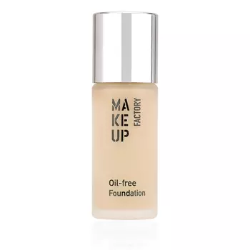 MAKE UP FACTORY Крем тональный матовый для нормальной и жирной кожи, 02 атласная кожа / Oil-free Foundation 20 мл