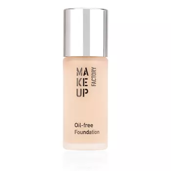 MAKE UP FACTORY Крем тональный матовый для нормальной и жирной кожи, 01 розовая слоновая кость / Oil-free Foundation