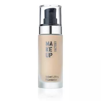 MAKE UP FACTORY Крем тональный с эффектом лифтинга для нормальной, сухой и комбинированной кожи, 08 бежевый фарфор / Velvet Lifting Foundation