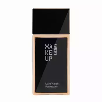 MAKE UP FACTORY Основа тональная, тон 10 светлый ванильный / Light Weight Foundation 30 мл