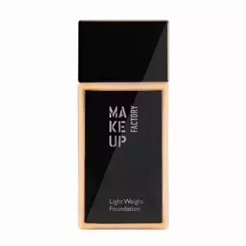 MAKE UP FACTORY Основа тональная, тон 17 светлый песочный / Light Weight Foundation 30 мл