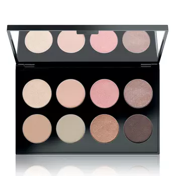 MAKE UP FACTORY Палитра теней для глаз № 04 / International Eyes Palette Nordic Nudes 8*1,5 г