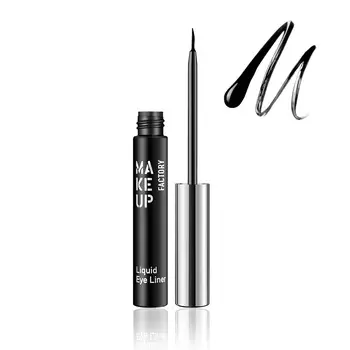 MAKE UP FACTORY Подводка жидкая для глаз, 01 черный / Liquid Eye Liner