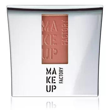 MAKE UP FACTORY Румяна компактные шелковистые, 25 коричневая охра / Blusher 6 г
