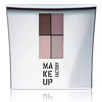 MAKE UP FACTORY Тени 4-х цветные для глаз, 86 коричневый баклажан - сиреневый - розовый - бежевый / Eye Colors 4,8 г