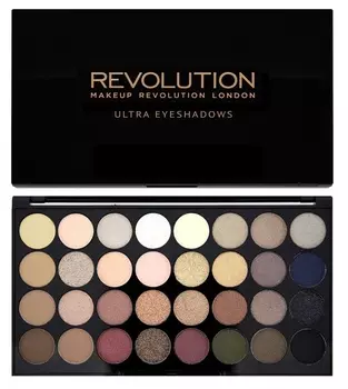 MAKEUP REVOLUTION Палетка теней для век / 32 ULTRA EYESHADOWS Flawless