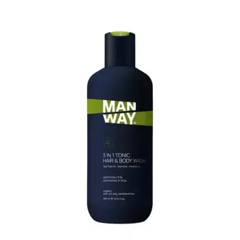 MAN WAY Шампунь-гель тонизирующий для волос и тела / TONIC HAIR&BODY WASH 3 in1 300 мл