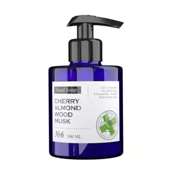 MANIAC GOURMET Мыло жидкое парфюмированное №6 Вишня, Миндаль, Древесная кора, Мускус 300 мл