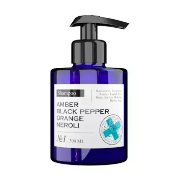 MANIAC GOURMET Шампунь парфюмированный увлажняющий №1 Амбра, Черный перец, Апельсин, Нероли 300 мл